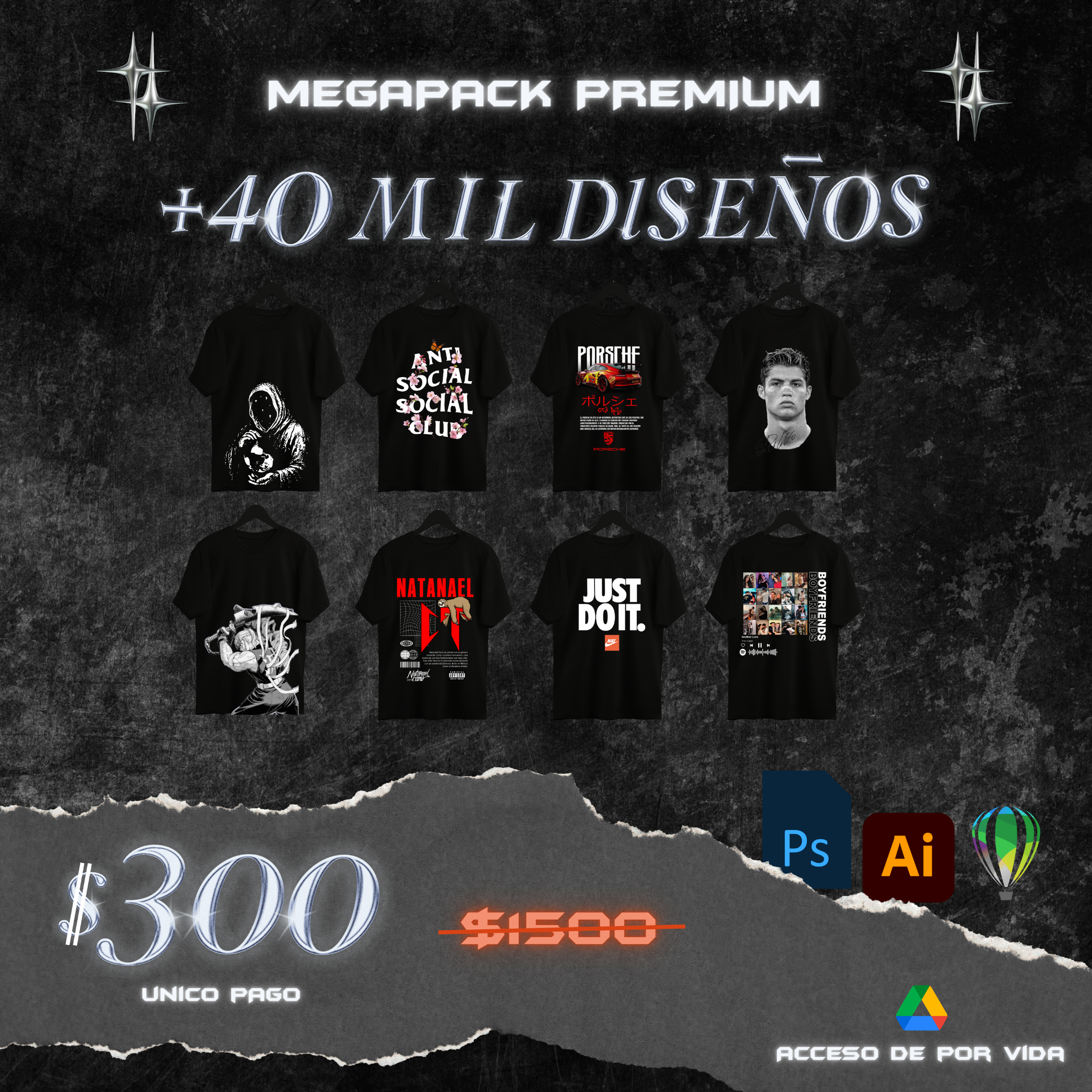 MEGAPACK PREMIUM +40 MIL DISEÑOS